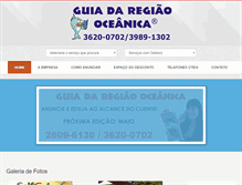 Tablet Screenshot of guiadaregiaooceanica.com